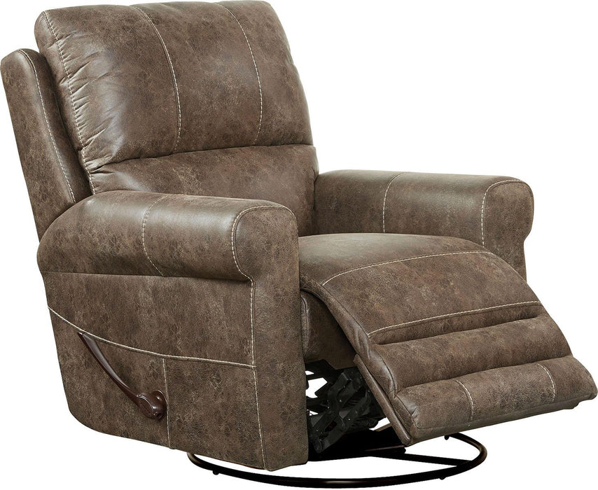 Catnapper Maddie Swivel Glider Recliner in Ash