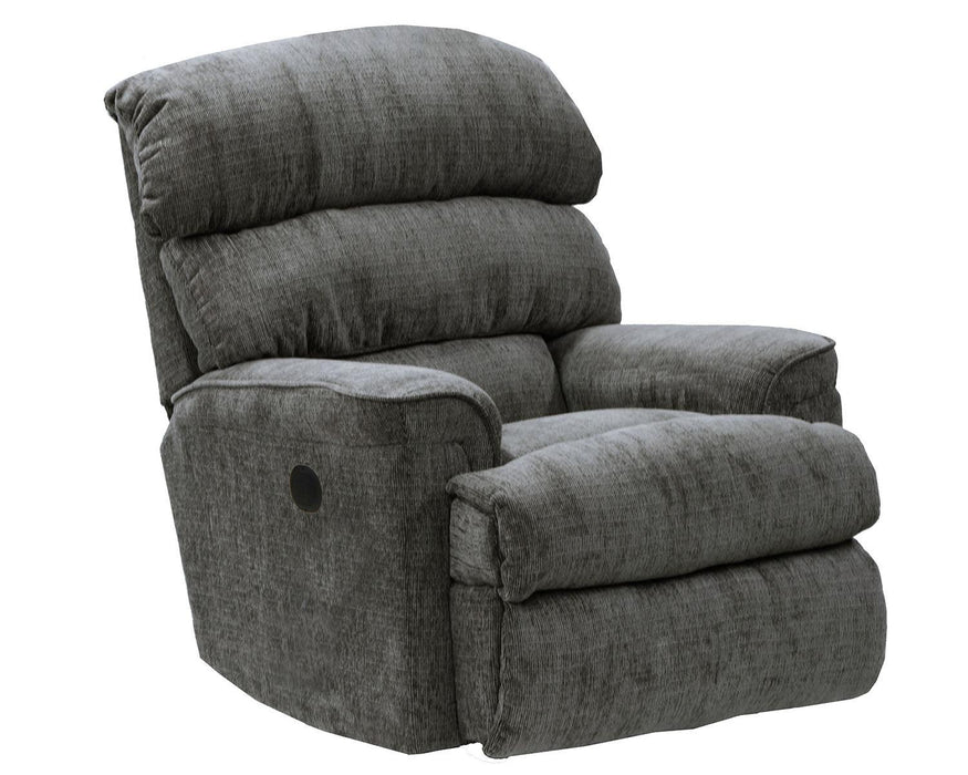 Catnapper Pearson Rocker Recliner in Charcoal