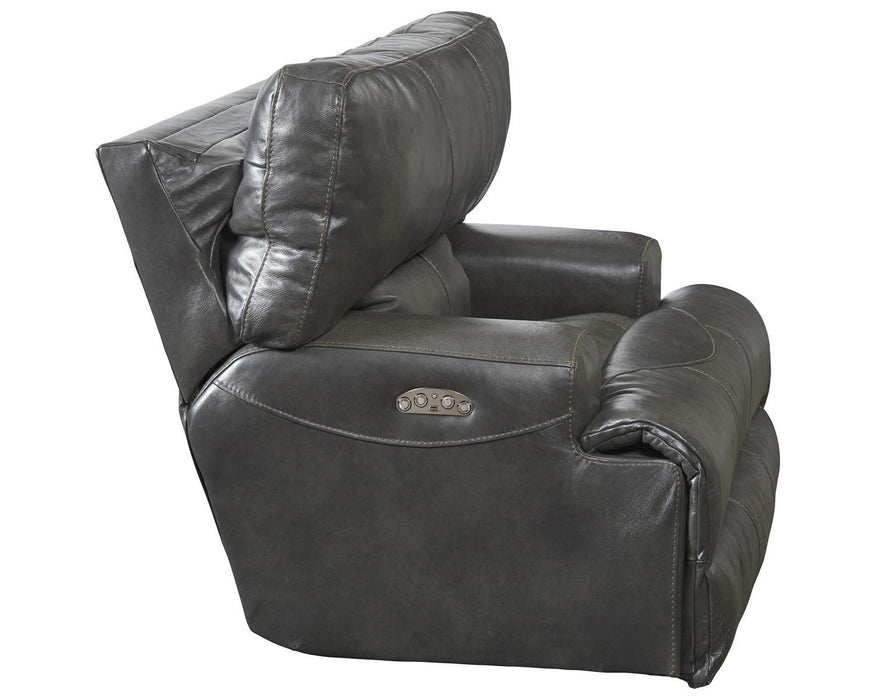 Catnapper Wembley Lay Flat Recliner in Steel